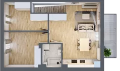 3 pokoje, mieszkanie 56,07 m², piętro 1, oferta nr 96, Manufaktura Marki 2, Marki, ul. Stawowa