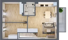 3 pokoje, mieszkanie 56,07 m², piętro 1, oferta nr 98, Manufaktura Marki 2, Marki, ul. Stawowa