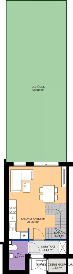Dom 68,42 m², oferta nr 5A, Osiedle Słoneczne, Sulejówek, ul. Szklarniowa
