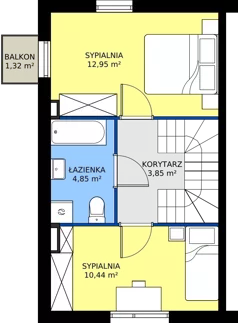 Dom 68,42 m², oferta nr 31A, Osiedle Słoneczne, Sulejówek, ul. Szklarniowa