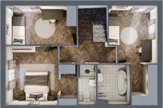 Dom 149,53 m², oferta nr 5B, Wille przy Lesie, Jazgarzewszczyzna, ul. Krzywa