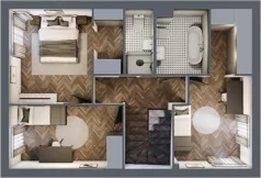 Dom 140,89 m², oferta nr 12B, Wille przy Lesie, Jazgarzewszczyzna, ul. Krzywa