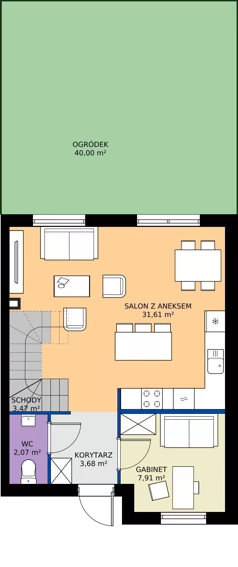 Dom 92,39 m², oferta nr 77B, Nova Magdalenka 7, Słomin, ul. Janczewicka