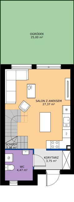 Dom 72,53 m², oferta nr 96B, Nova Magdalenka 7, Słomin, ul. Janczewicka