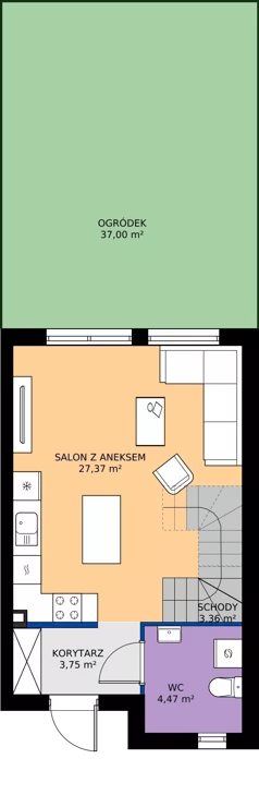 Dom 72,53 m², oferta nr 64A, Nova Magdalenka 7, Słomin, ul. Janczewicka