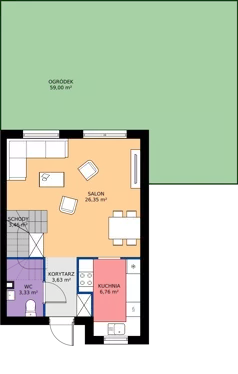 Dom 82,07 m², oferta nr 53A, Nova Magdalenka 7, Słomin, ul. Janczewicka