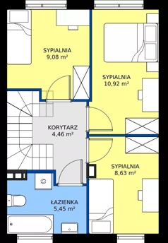 Dom 82,07 m², oferta nr 53A, Nova Magdalenka 7, Słomin, ul. Janczewicka