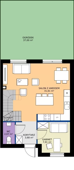 Dom 92,39 m², oferta nr 7A, Nova Magdalenka 7, Słomin, ul. Janczewicka