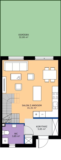 Dom 82,62 m², oferta nr 69B, Nova Magdalenka 7, Słomin, ul. Janczewicka
