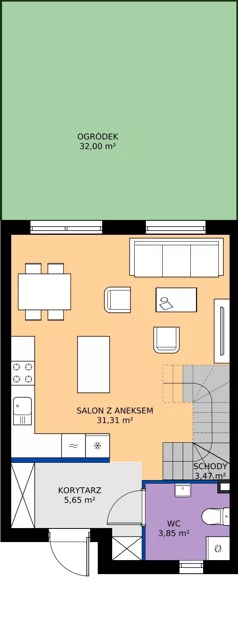 Dom 82,62 m², oferta nr 67B, Nova Magdalenka 7, Słomin, ul. Janczewicka