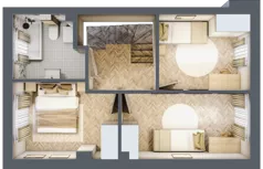 Dom 74,16 m², oferta nr 1, Boska Ksawerowska 2, Łódź, Górna, ul. Mały Skręt