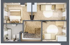 Dom 74,16 m², oferta nr 4, Boska Ksawerowska 2, Łódź, Górna, ul. Mały Skręt