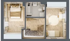 Dom 61,92 m², oferta nr 2, Boska Ksawerowska 2, Łódź, Górna, ul. Mały Skręt