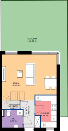 Dom 84,31 m², oferta nr 22B, Zielono Mi 2, Podolszyn, ul. Zielona