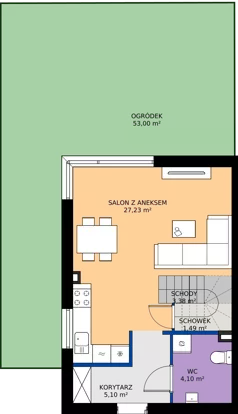 Dom 75,74 m², oferta nr 24A, Zielono Mi 2, Podolszyn, ul. Zielona