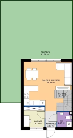 Dom 72,70 m², oferta nr 37A, Osiedle Stokrotki, Boryszew, ul. Nadziei