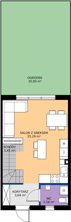 Dom 62,30 m², oferta nr 35B, Osiedle Stokrotki, Boryszew, ul. Nadziei
