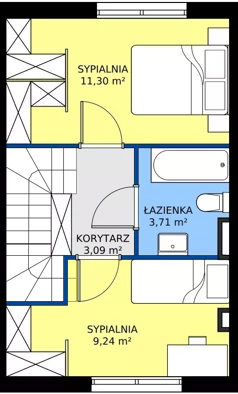 Dom 62,30 m², oferta nr 35B, Osiedle Stokrotki, Boryszew, ul. Nadziei