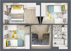 Dom 72,70 m², oferta nr 16B, Osiedle Stokrotki, Boryszew, ul. Nadziei