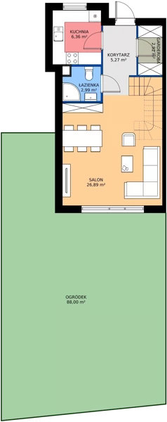 Dom 85,77 m², oferta nr 12, Ahoj Pogórze, Pogórze, ul. Feliksa Dorsza