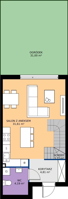 Dom 82,75 m², oferta nr 53B, Domy na Witosa, Radzymin, ul. Wincentego Witosa