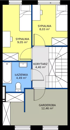 Dom 82,75 m², oferta nr 53B, Domy na Witosa, Radzymin, ul. Wincentego Witosa