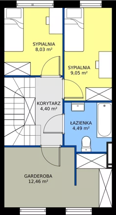 Dom 82,75 m², oferta nr 54B, Domy na Witosa, Radzymin, ul. Wincentego Witosa