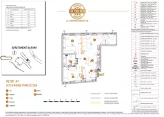 3 pokoje, mieszkanie 58,12 m², piętro 1, oferta nr B4.P1.M17, Faktoria Młyn, Kraków, Bieńczyce, ul. Kocmyrzowska 3A