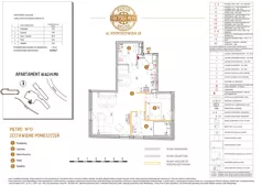 3 pokoje, mieszkanie 63,29 m², piętro 1, oferta nr B1.B2.P1.M11, Faktoria Młyn, Kraków, Bieńczyce, ul. Kocmyrzowska 3A