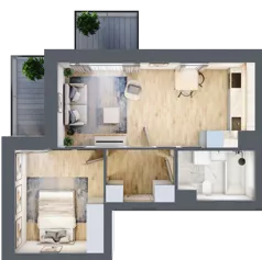 2 pokoje, mieszkanie 40,07 m², piętro 3, oferta nr 20, Przemysłowa 10, Lublin, Stare Miasto, Stare Miasto, ul. Przemysłowa 10