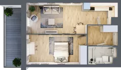 2 pokoje, mieszkanie 44,19 m², piętro 1, oferta nr 37, Przemysłowa 10, Lublin, Stare Miasto, Stare Miasto, ul. Przemysłowa 10