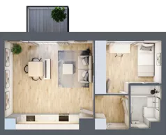 2 pokoje, mieszkanie 38,02 m², piętro 2, oferta nr 50, Przemysłowa 10, Lublin, Stare Miasto, Stare Miasto, ul. Przemysłowa 10