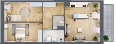 3 pokoje, mieszkanie 67,90 m², piętro 3, oferta nr 59, Przemysłowa 10, Lublin, Stare Miasto, Stare Miasto, ul. Przemysłowa 10