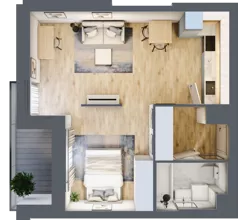 1 pokój, mieszkanie 42,61 m², piętro 3, oferta nr 62, Przemysłowa 10, Lublin, Stare Miasto, Stare Miasto, ul. Przemysłowa 10