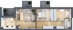 3 pokoje, mieszkanie 69,33 m², piętro 3, oferta nr 67, Przemysłowa 10, Lublin, Stare Miasto, Stare Miasto, ul. Przemysłowa 10