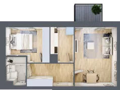 2 pokoje, mieszkanie 40,69 m², piętro 3, oferta nr 69, Przemysłowa 10, Lublin, Stare Miasto, Stare Miasto, ul. Przemysłowa 10