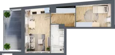 2 pokoje, mieszkanie 39,62 m², piętro 5, oferta nr 29, Biernackiego 17, Lublin, Śródmieście, ul. Biernackiego