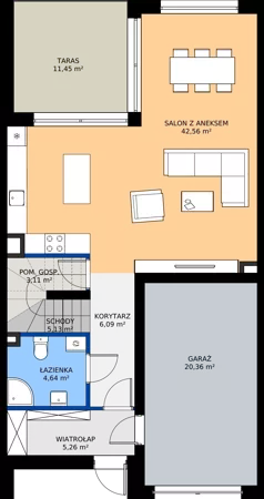 Dom 174,66 m², oferta nr E-76, Nowe Planty, Chorzów, Chorzów Stary, Maciejkowice, ul. Jałowcowa