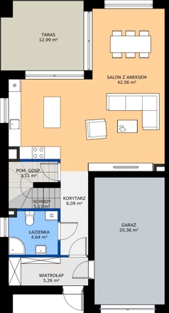 Dom 169,48 m², oferta nr E-77, Nowe Planty, Chorzów, Chorzów Stary, Maciejkowice, ul. Jałowcowa