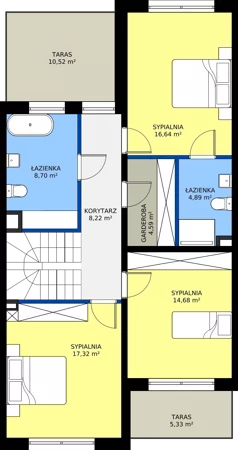 Dom 162,19 m², oferta nr E-74, Nowe Planty, Chorzów, Chorzów Stary, Maciejkowice, ul. Jałowcowa