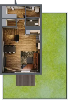 Dom 100,79 m², oferta nr A2, Osiedle Jabłoniowa Aleja, Choroszcz, ul. Rybacka