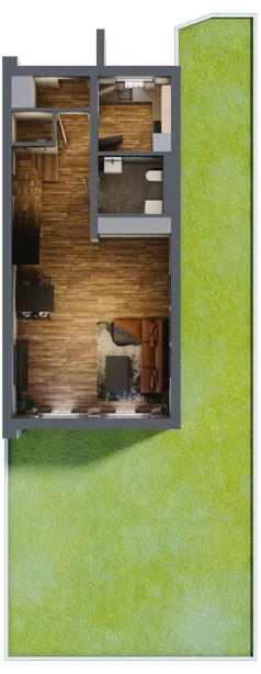 Dom 106,40 m², oferta nr 7F, Domy na Pszennej, Łódź, Polesie, Stare Polesie, ul Pszenna 7