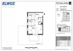 3 pokoje, mieszkanie 48,69 m², piętro 1, oferta nr A2.9, Tetmajera 4, Kościerzyna, ul. Kazimierza Przerwy-Tetmajera 4A