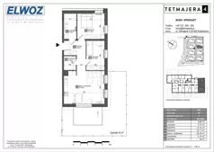 3 pokoje, mieszkanie 65,43 m², piętro 2, oferta nr A1.22, Tetmajera 4, Kościerzyna, ul. Kazimierza Przerwy-Tetmajera 4A