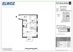 3 pokoje, mieszkanie 48,69 m², piętro 1, oferta nr A2.9, Tetmajera 4, Kościerzyna, ul. Kazimierza Przerwy-Tetmajera 4A