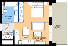 1 pokój, mieszkanie 31,80 m², piętro 3, oferta nr M 75B, Stary Dworzec, Kartuzy, ul. Dworcowa