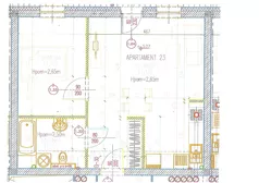 2 pokoje, apartament inwestycyjny 44,86 m², piętro 1, oferta nr 23, Perła Mórz, Sianożęty, ul. Lotnicza 1