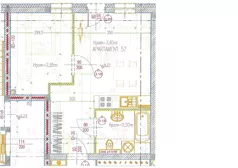 2 pokoje, apartament inwestycyjny 37,34 m², piętro 3, oferta nr 57, Perła Mórz, Sianożęty, ul. Lotnicza 1