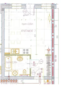 1 pokój, apartament inwestycyjny 30,66 m², parter, oferta nr 7, Perła Mórz, Sianożęty, ul. Lotnicza 1