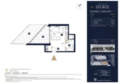 1 pokój, mieszkanie 26,42 m², parter, oferta nr C01, Rezydencja Zegrze III, Zegrze, ul. Groszkowskiego 22A